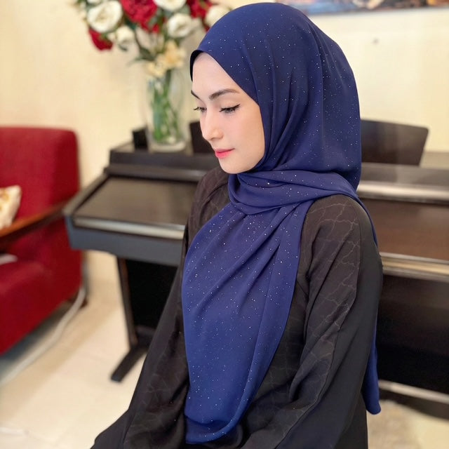 Adaara Glitter Navy Blue