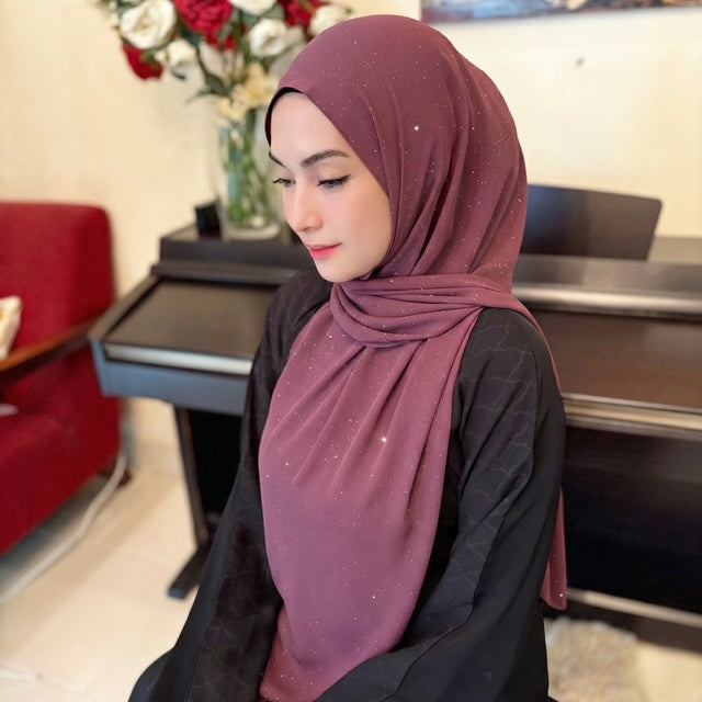 Adaara Glitter Plum