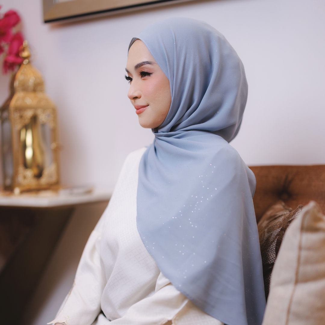 Adaara Glitter Ash Blue