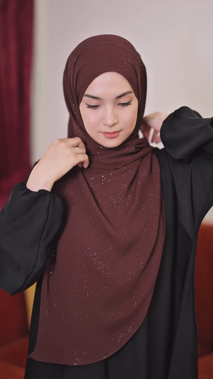 Adaara Glitter Rich Brown